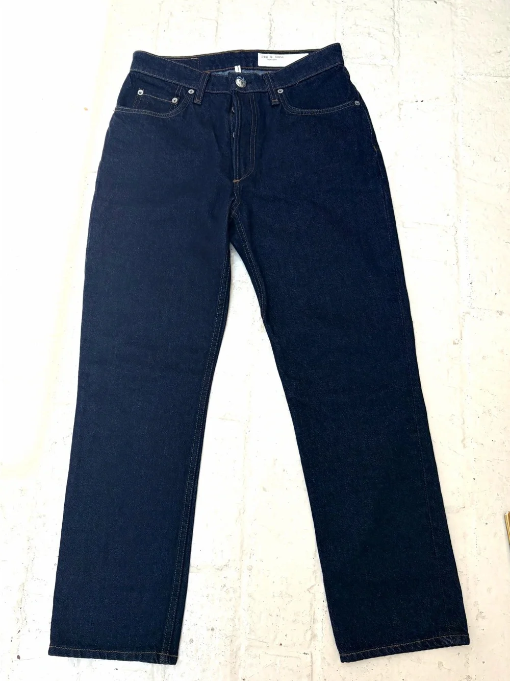 NWT! rag & bone Dark Indigo Nina High Rise Ankle Cigarette Straight Leg Jeans